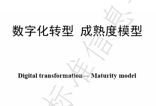 TAIITRE 10004—2023《数字化转型 成熟度模型》