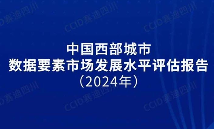 中国西部城市数据要素市场发展水平评估报告（2024年）