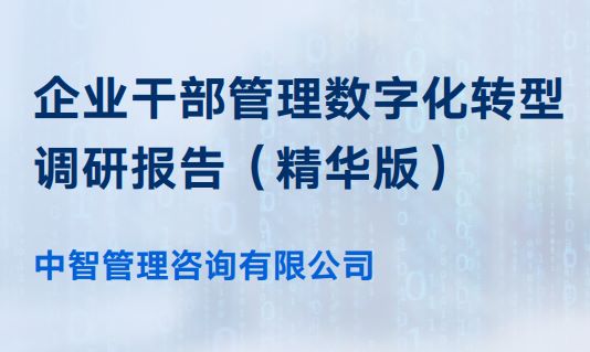 2024企业干部管理数字化转型调研报告（精华版）