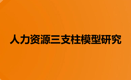 人力资源三支柱模型研究