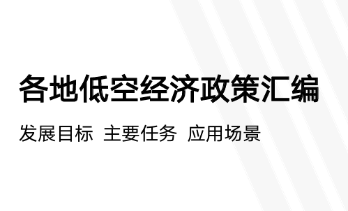 2025年各省市低空政策汇编