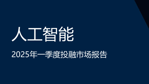 人工智能行业：2025年一季度投融市场报告