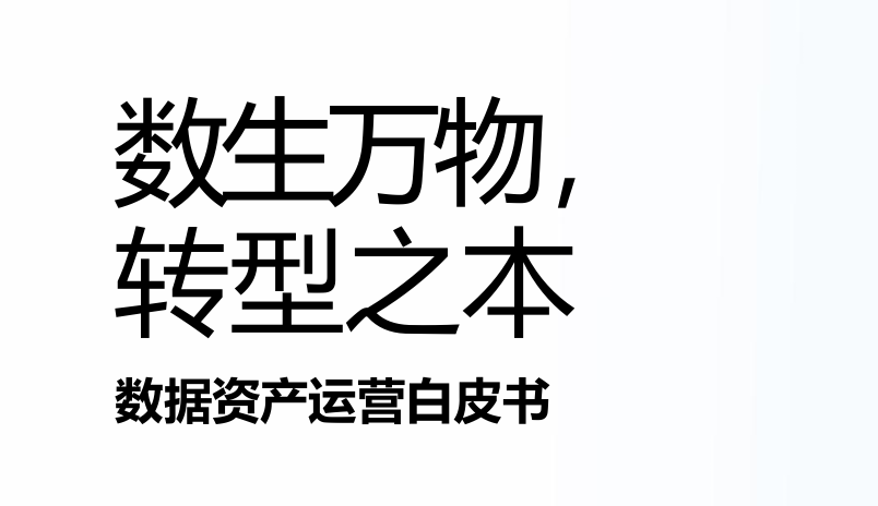 数生万物，转型之本：数据资产运营白皮书