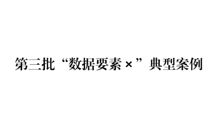2025第三批“数据要素”典型案例