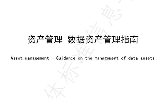 资产管理 数据资产管理指南
