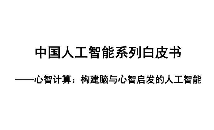 2023中国人工智能系列白皮书--心智计算:构建脑与心智启发的人工智能