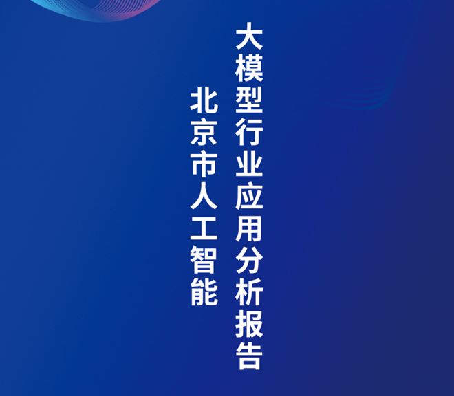 2024北京市人工智能大模型行业应用分析报告