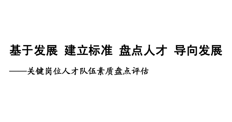 关键岗位人才队伍素质盘点评估方案