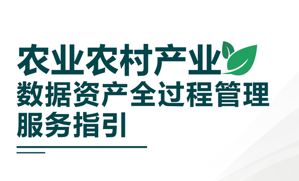 农业农村产业数据资产全过程管理服务指引