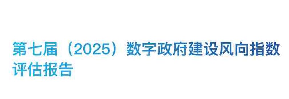 第七届（2025）数字政府建设风向指数评估报告