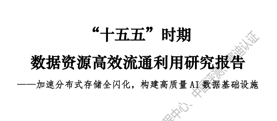 “十五五”时期数据资源高效流通利用研究报告
