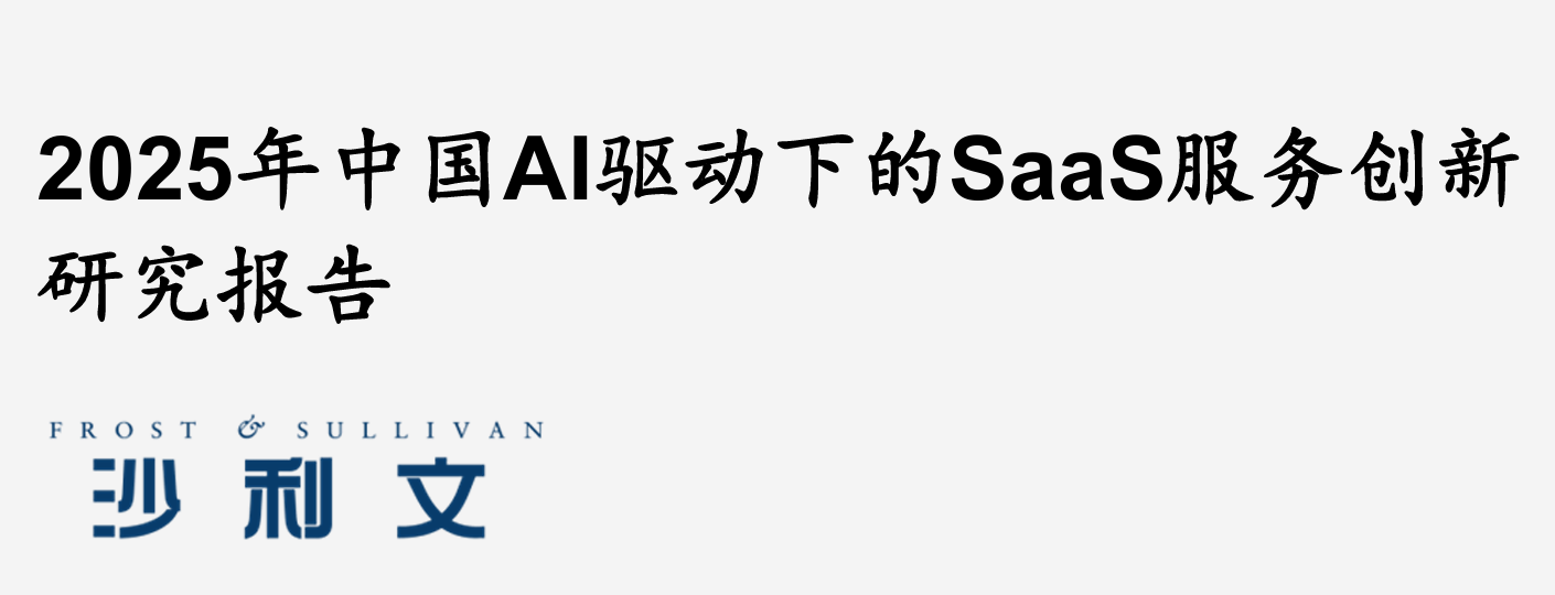 2025年中国AI驱动下的SaaS服务创新研究报告