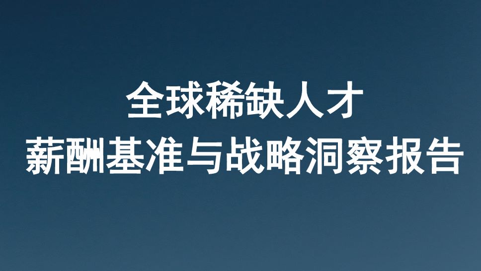 全球稀缺人才薪酬基准与战略洞察报告