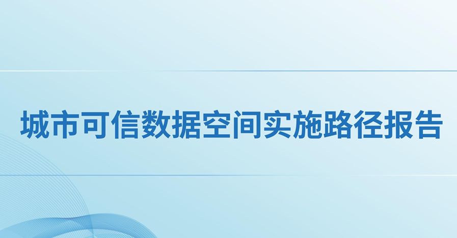 城市可信数据空间实施路径报告