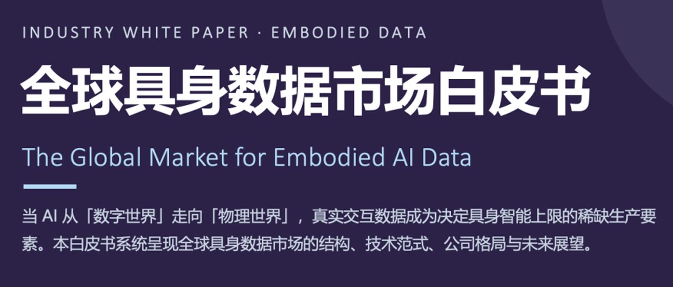 2026全球具身数据市场白皮书