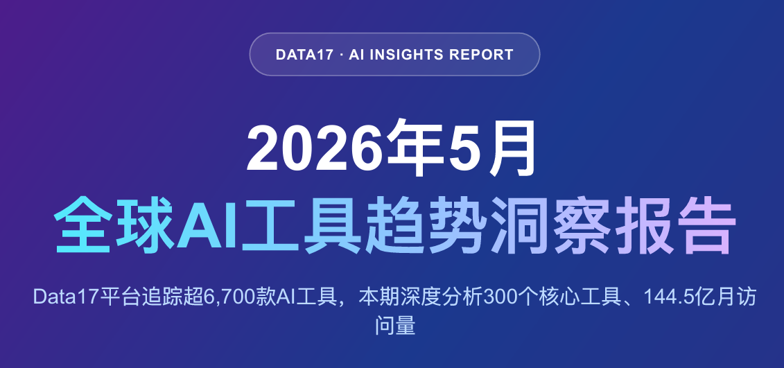 全球AI工具趋势洞察（2026年5月）