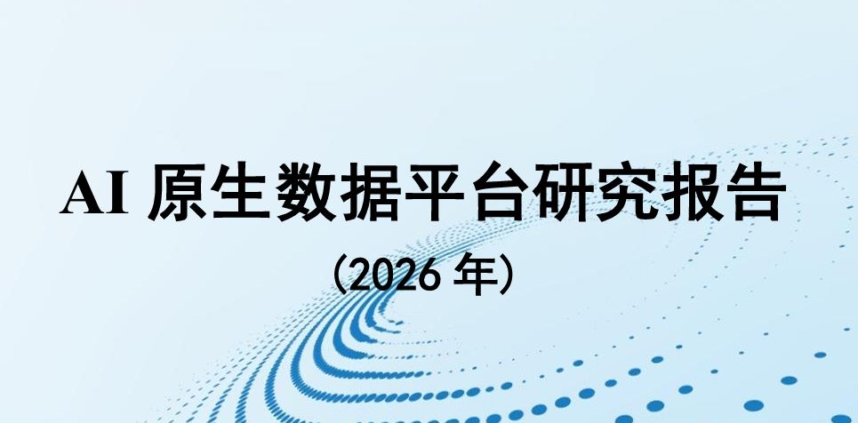 2026年AI原生数据平台研究报告