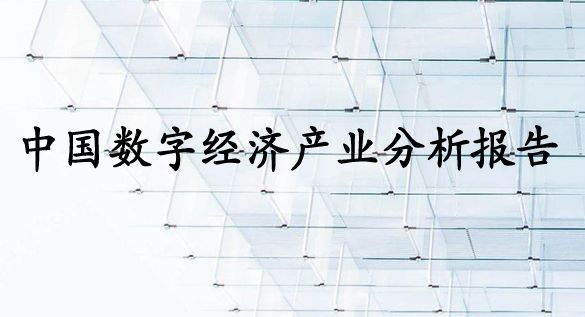 中国数字经济产业分析报告