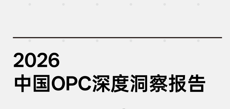 2026中国OPC深度洞察报告