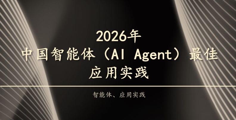 2026年中国智能体最佳应用实践