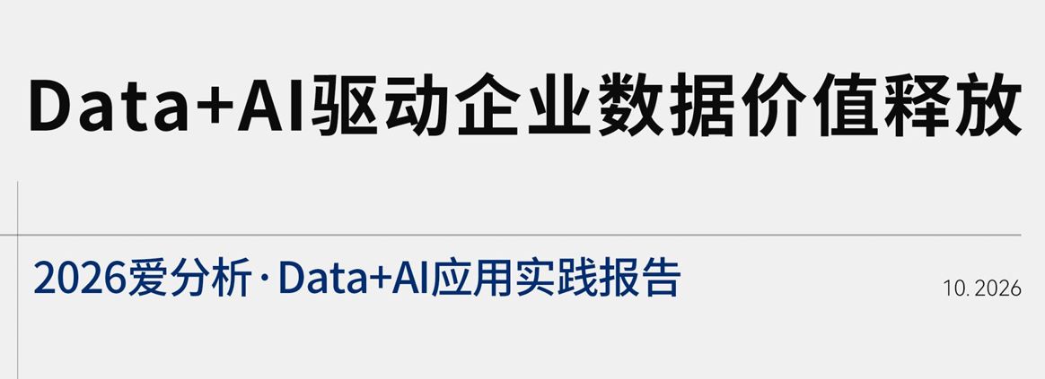2026年Data+AI应用实践报告